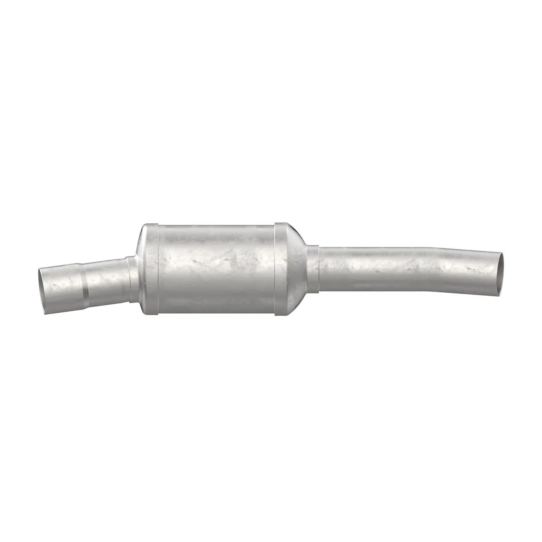 14833 – WALKER EXHST Catalytic Converter, Round Stainless Steel Case Single 2.12 Inch Pipe Connection Inlet Single 2 ...